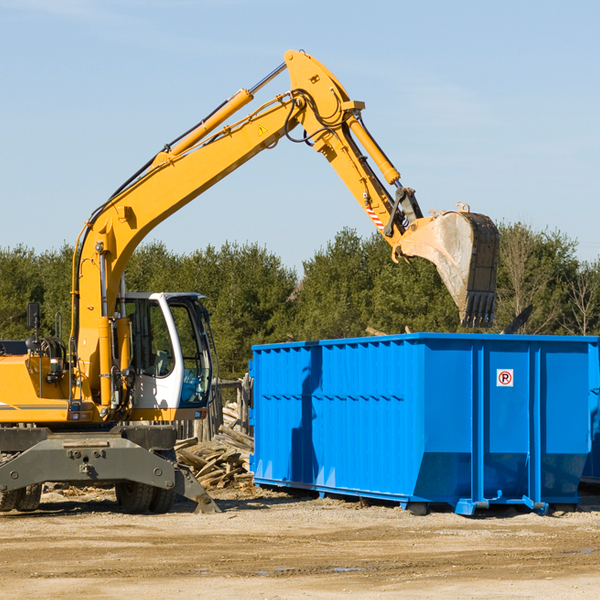 what kind of customer support is available for residential dumpster rentals in Carriere Mississippi